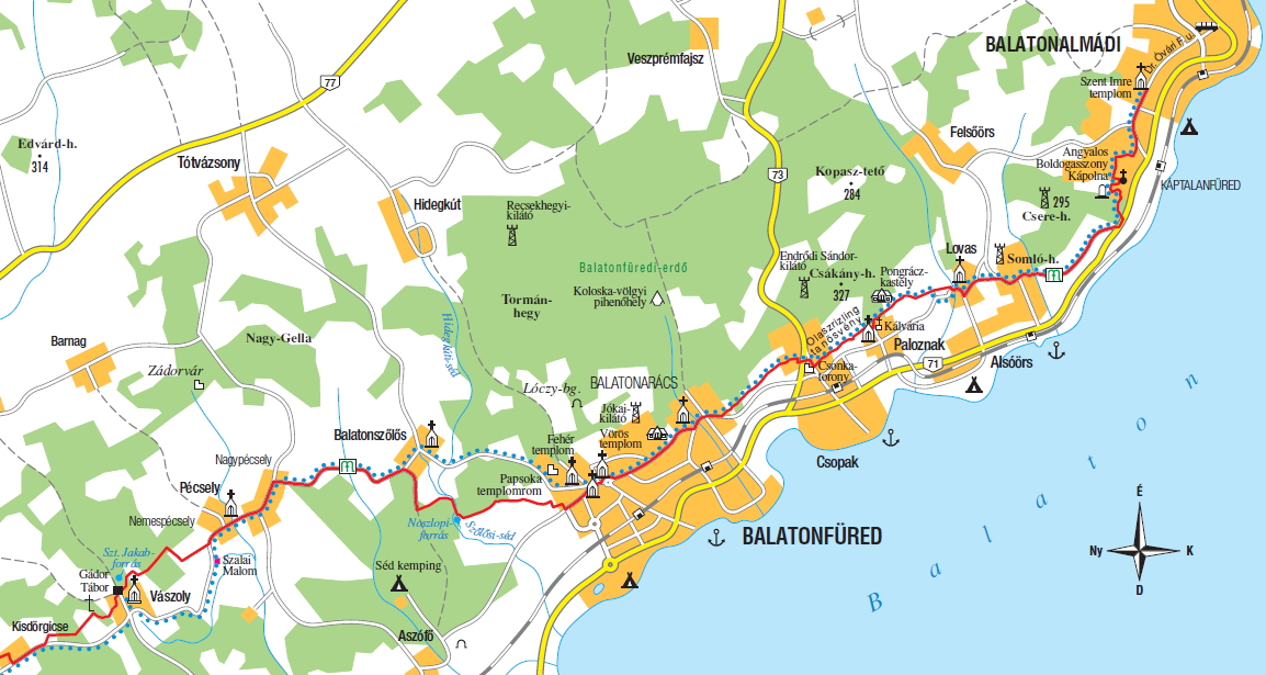 1. nap szakasz térkép